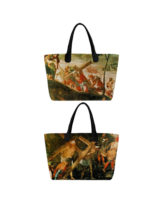 Road To Calvary Tote Bag